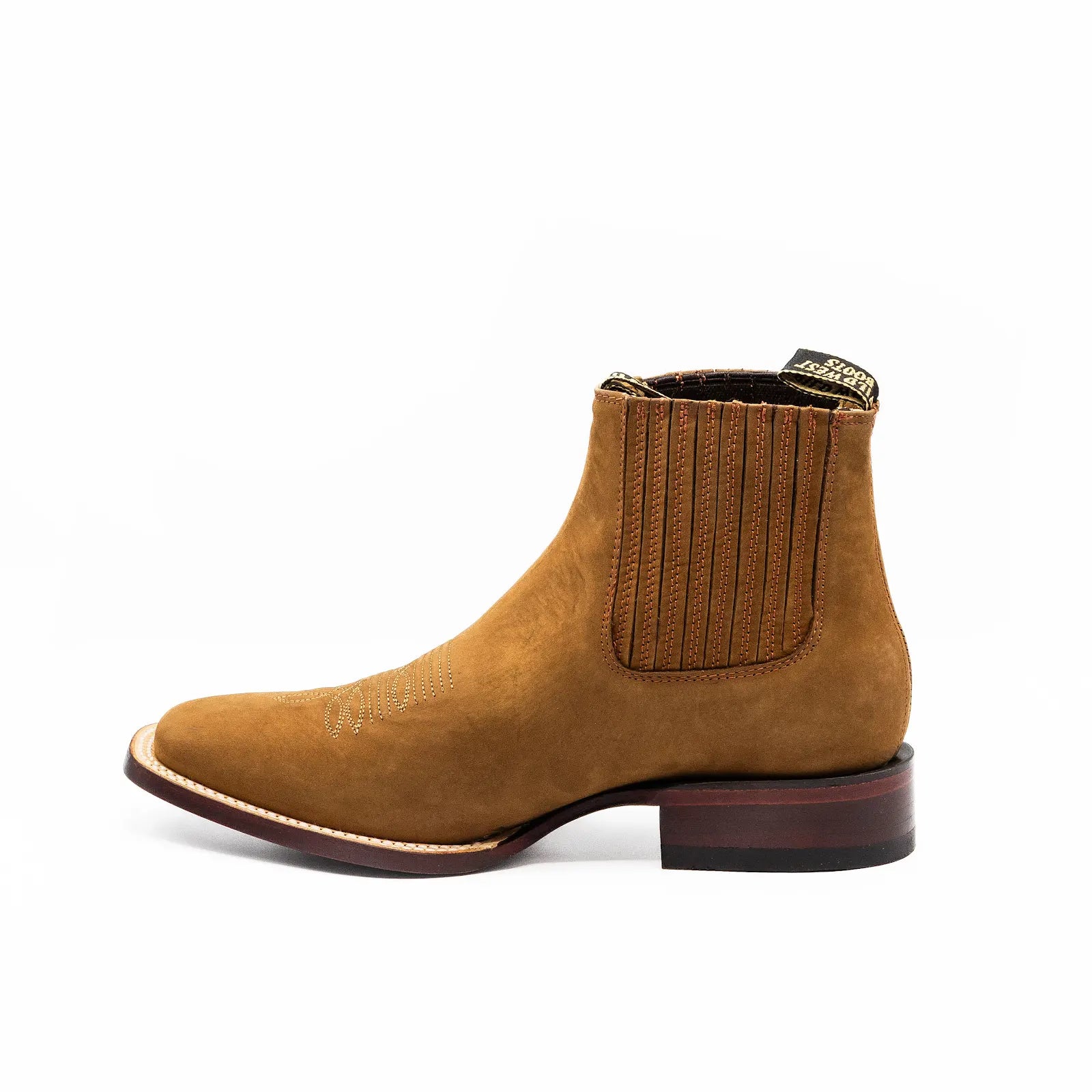 Wild West Boots - Men’s Nobuk Chedron Square Toe Short Boot -  282bm6350