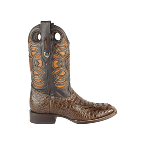 Men’s Wild West Caiman Hornback Boots Square Toe Handcrafted - 28240207