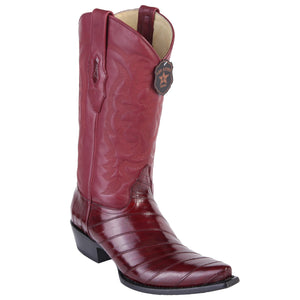Los Altos Men's Eel Cognac Snip Toe Western Boots