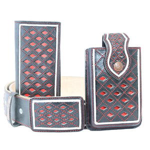 Cinto Cartera & Funda Charra Navajeada & Pita - RR Western Wear, Cinto Cartera & Funda Charra Navajeada & Pita